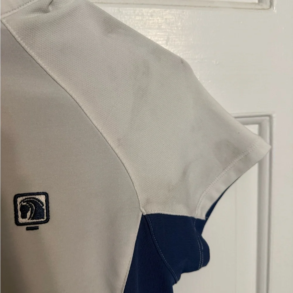 Romfh Women's White/Blue Show Shirt - Picture 5 of 6